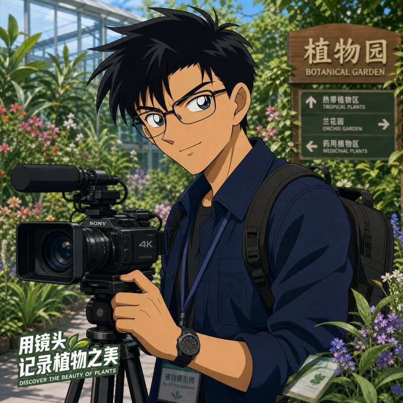抖音风 资深植物摄影师